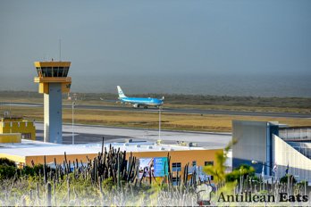 KLM Airbus A330 - taking off from Curacao