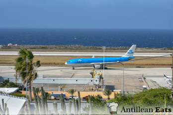 KLM Airbus A330 - taxiing at Curacao Airport