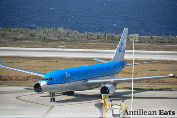 KLM Airbus A330 - taxiing at Curacao Airport